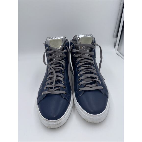 Size 11.5 - MCM Logo High Top Blue bs890 - Picture 1 of 6